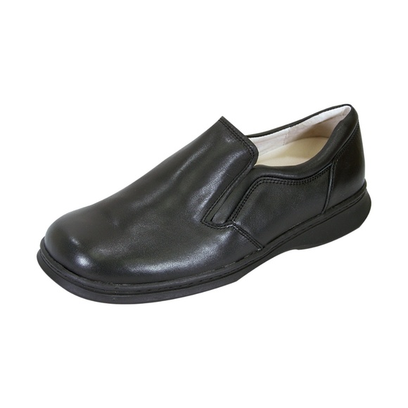 ?24 Hour Comfort Jason Men\'s Wide Width Leather Slip-On Shoes? main image 4